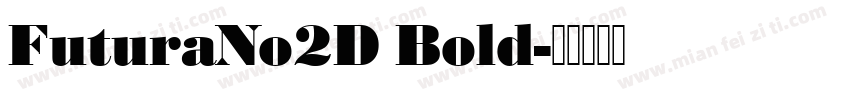 FuturaNo2D Bold字体转换